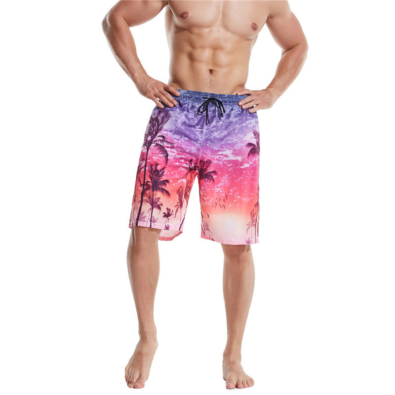 Men's Casual Plus Size Sports Beach Shorts